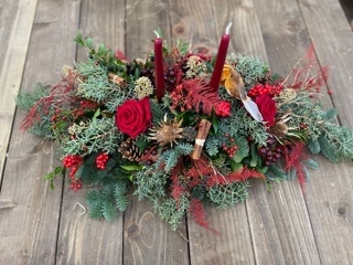 Christmas Sparkle table arrangement
