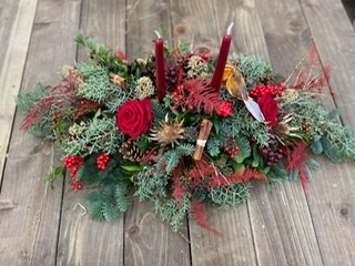 Christmas Sparkle table arrangement
