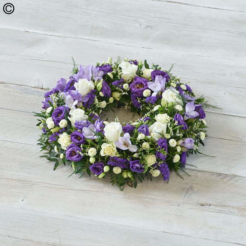Florist Choice Wreath Blue & White