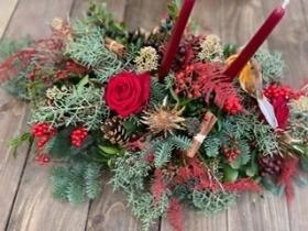 Christmas Sparkle table arrangement