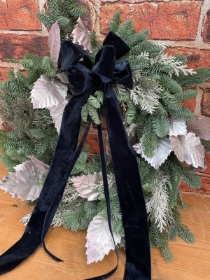 Midnight Velvet Door Wreath