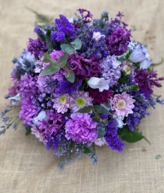 Oasis posy   Purples and Lilacs