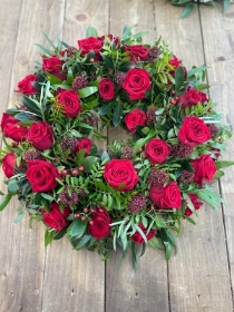 Ruby wreath