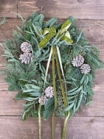 Sage and frankincense door wreath