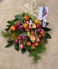 Tied Sheaf 5  Mixed Tulips (Spring only)